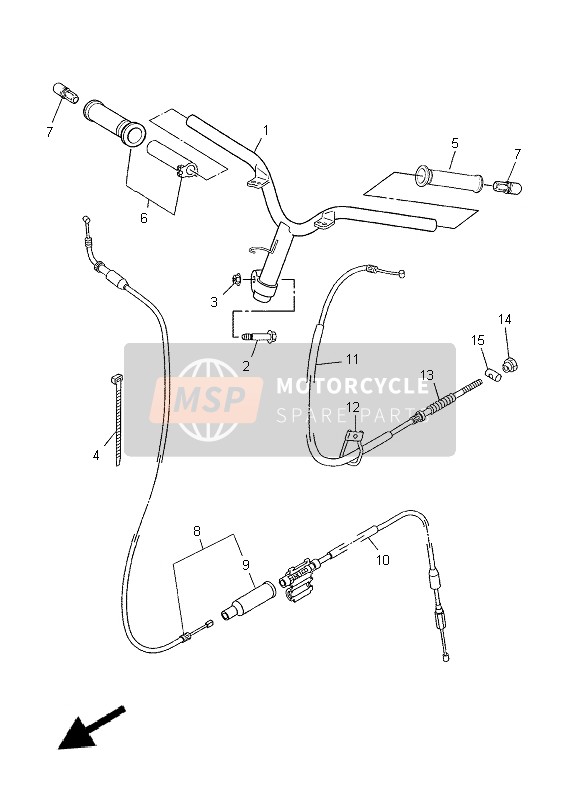 Yamaha CS50 2015 Steering Handle & Cable for a 2015 Yamaha CS50